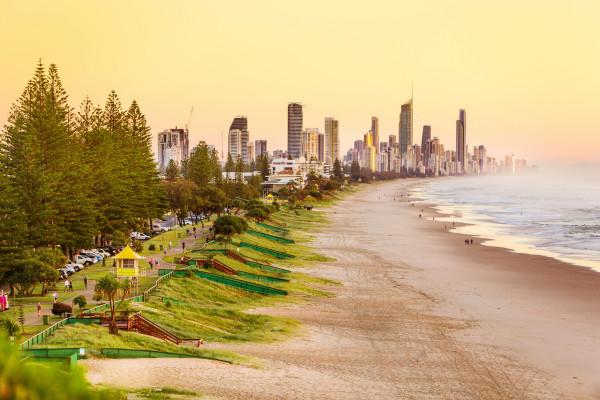 Gold Coast beach landscape
